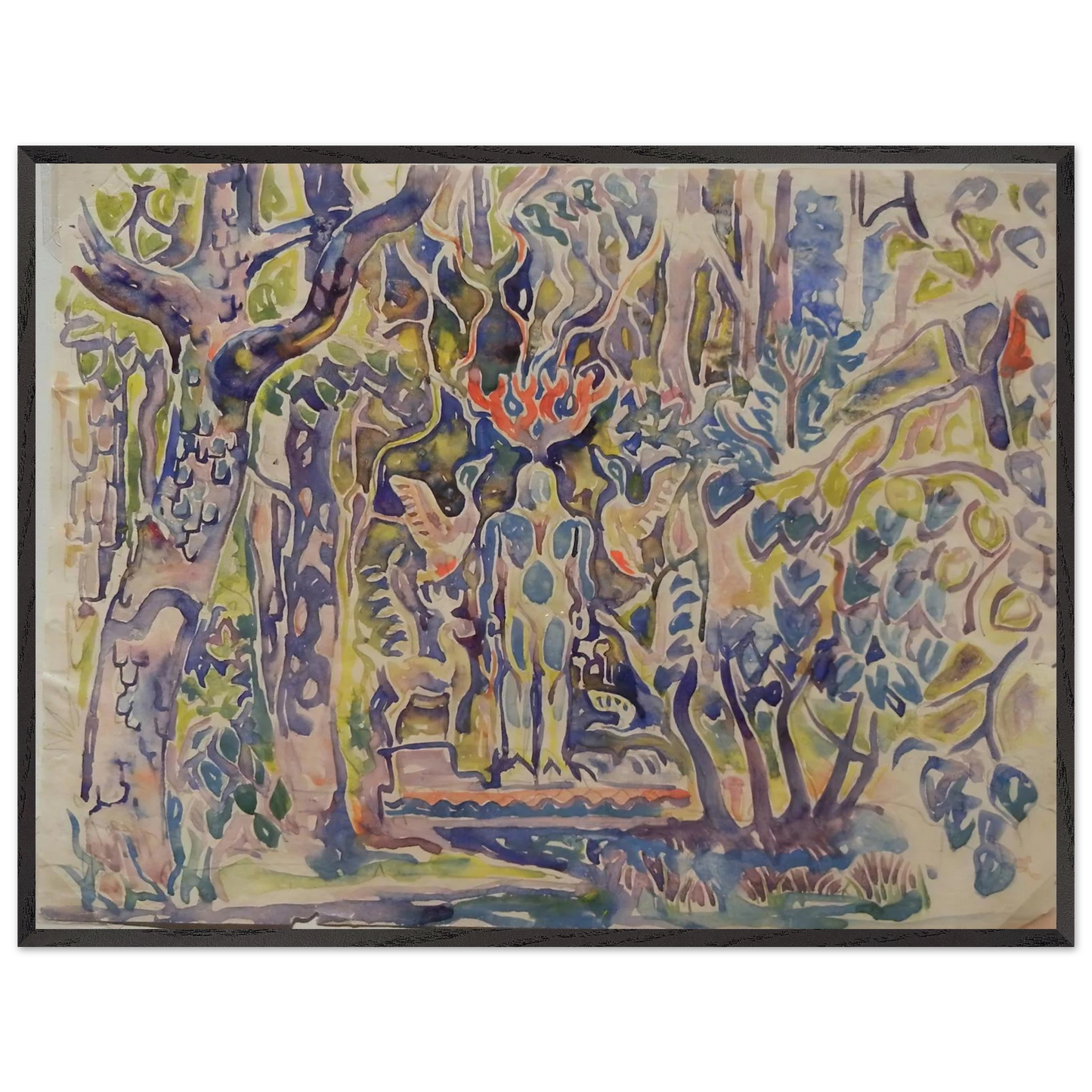 Walter Inglis Anderson - Walter Anderson Wall art - A3 (29.7 x 42  cm) - Premium Wooden Framed Poster With Fine Art Paper - Black frame