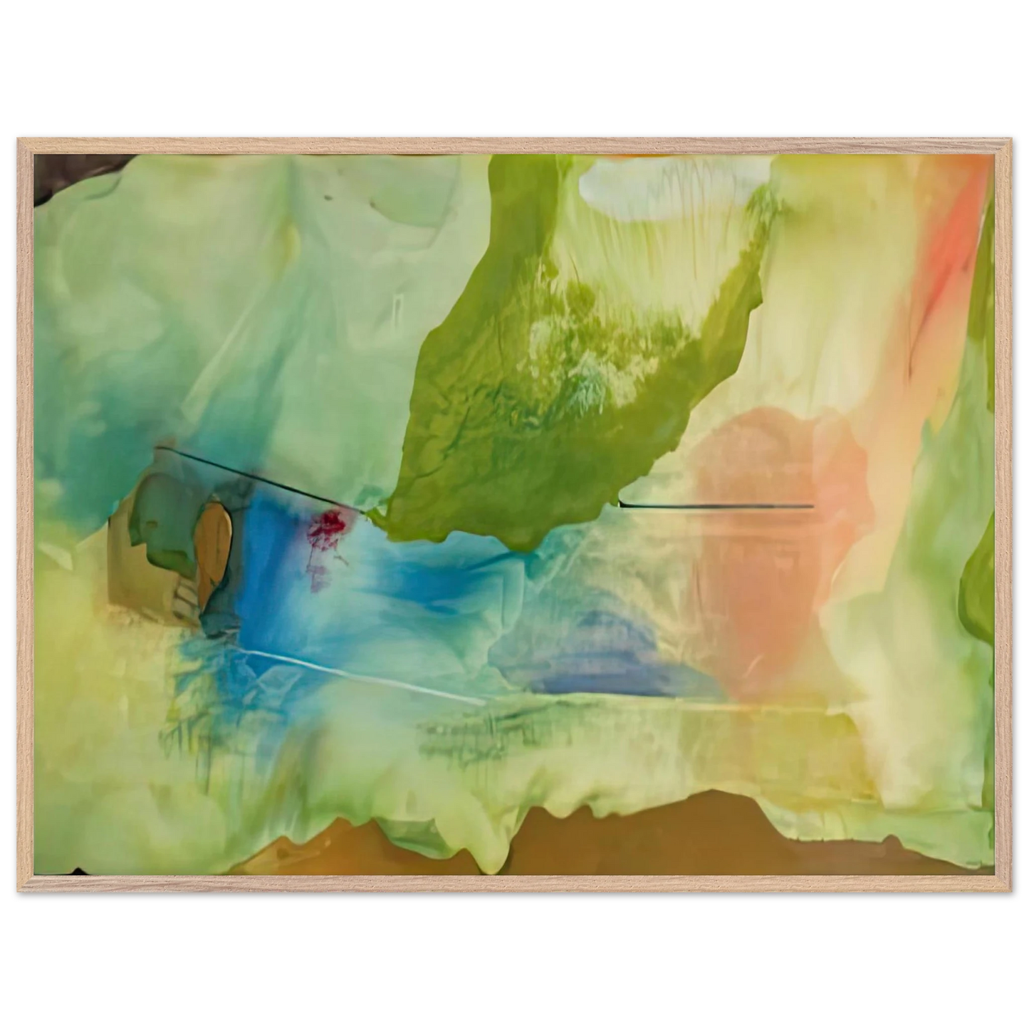 Helen Frankenthaler - Hint from Bassano, 1973- Wall Art - 30x40 cm / 12x16 inches - Fine Art Poster - -