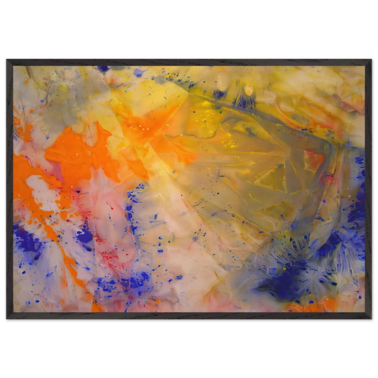 A Spring Thaw - Sam Gilliam Framed Art Print – Black Wooden Frame - Default Title - -Framed Art Print