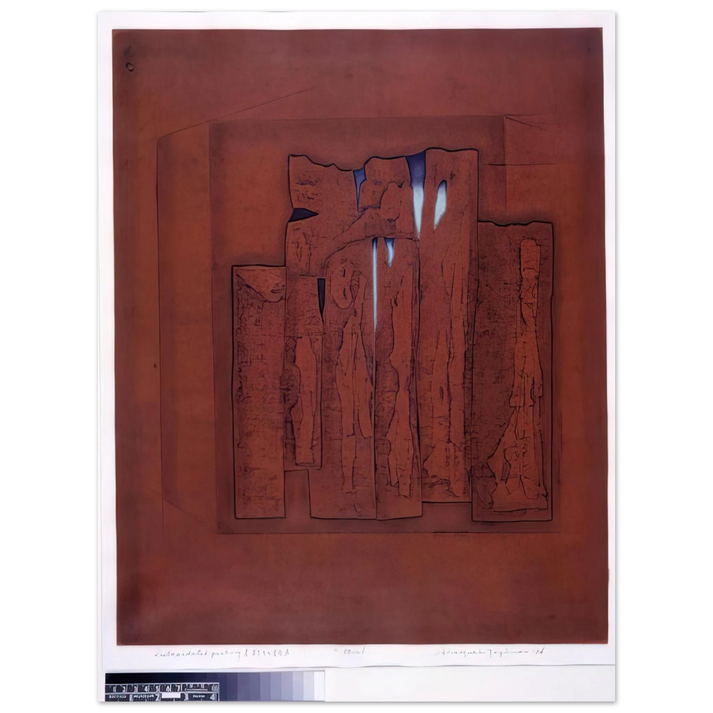 Hiroyuki Tajima - Dilapidated Poetry A - 1976  75x100 cm / 30x40inches Fine Art Poster