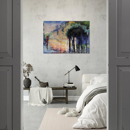 Rio San Trovaso, Venice - Henri-Edmond Cross Brushed Aluminum Print - 70x100 cm / 28x40 inches | Henri-Edmond Cross Aluminum Print | Henri-Edmond Cross Prints