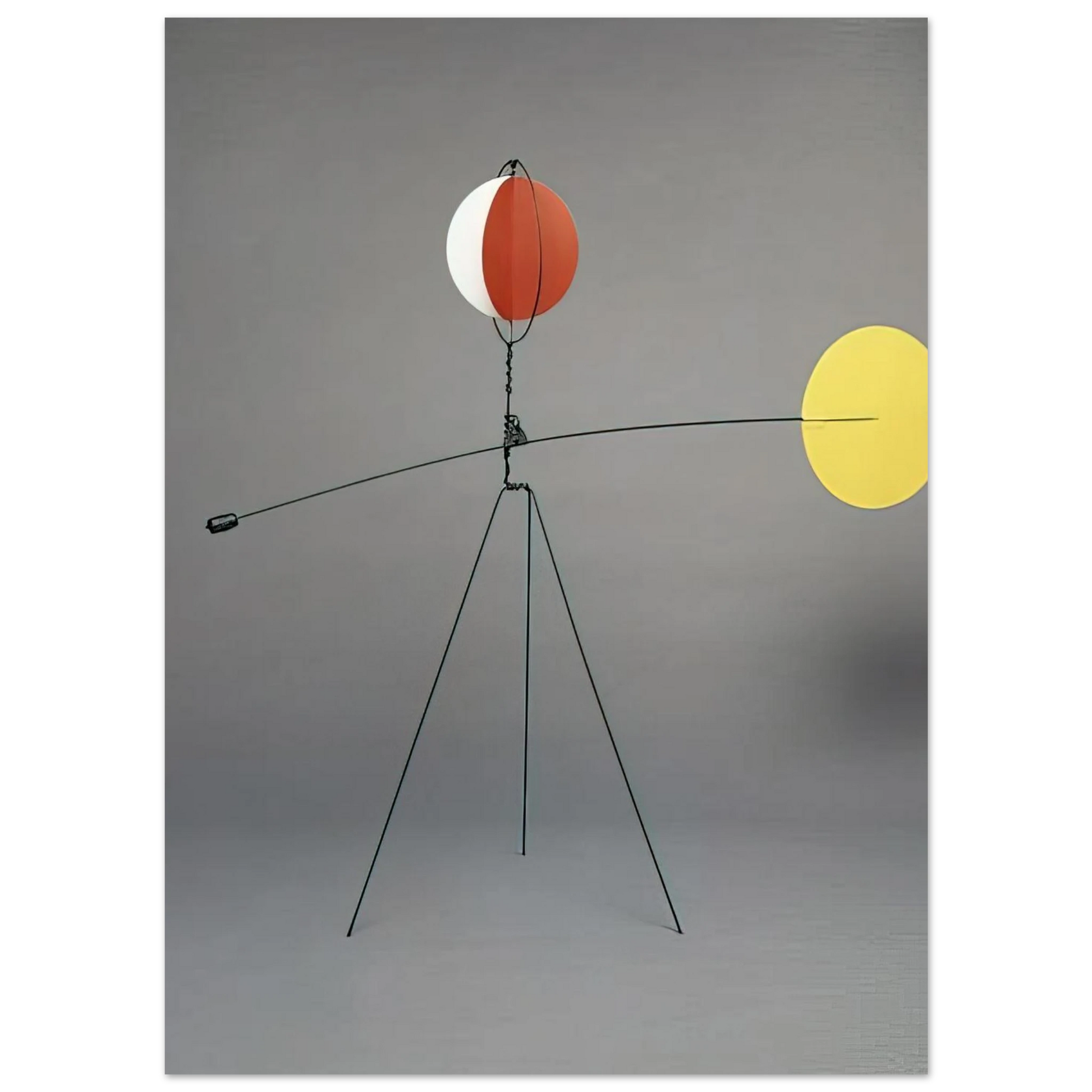 Alexander Calder - RED AND YELLOW VANE 1934 Fine Art Poster - 75x100 cm / 30x40 inches
