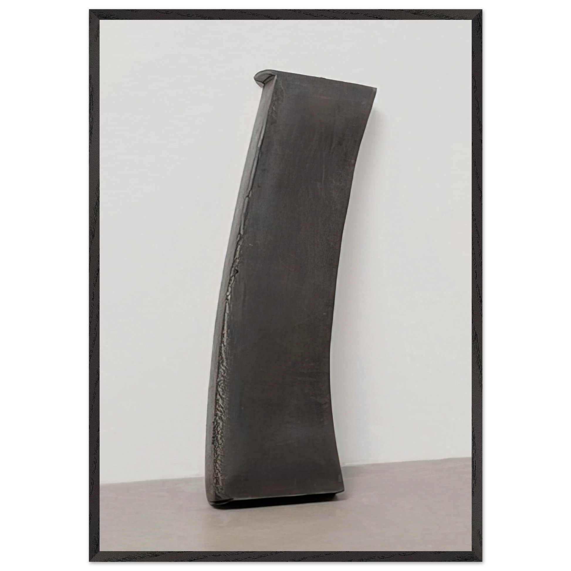 CHUNK 1967 - Richard Serra Framed Art Print – Black Wooden Frame - Default Title - -Framed Art Print