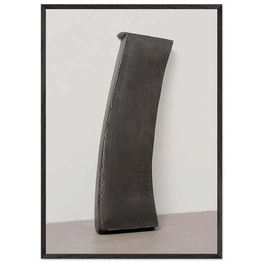 CHUNK 1967 - Richard Serra Framed Art Print – Black Wooden Frame - Default Title - -Framed Art Print