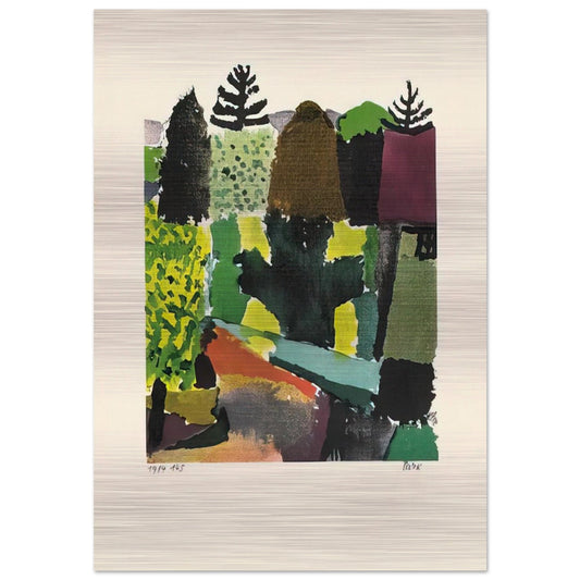 PARK 1920 - Paul Klee Brushed Aluminum Print - 70x100 cm / 28x40 inches | Paul Klee Aluminum Print | Paul Klee Prints