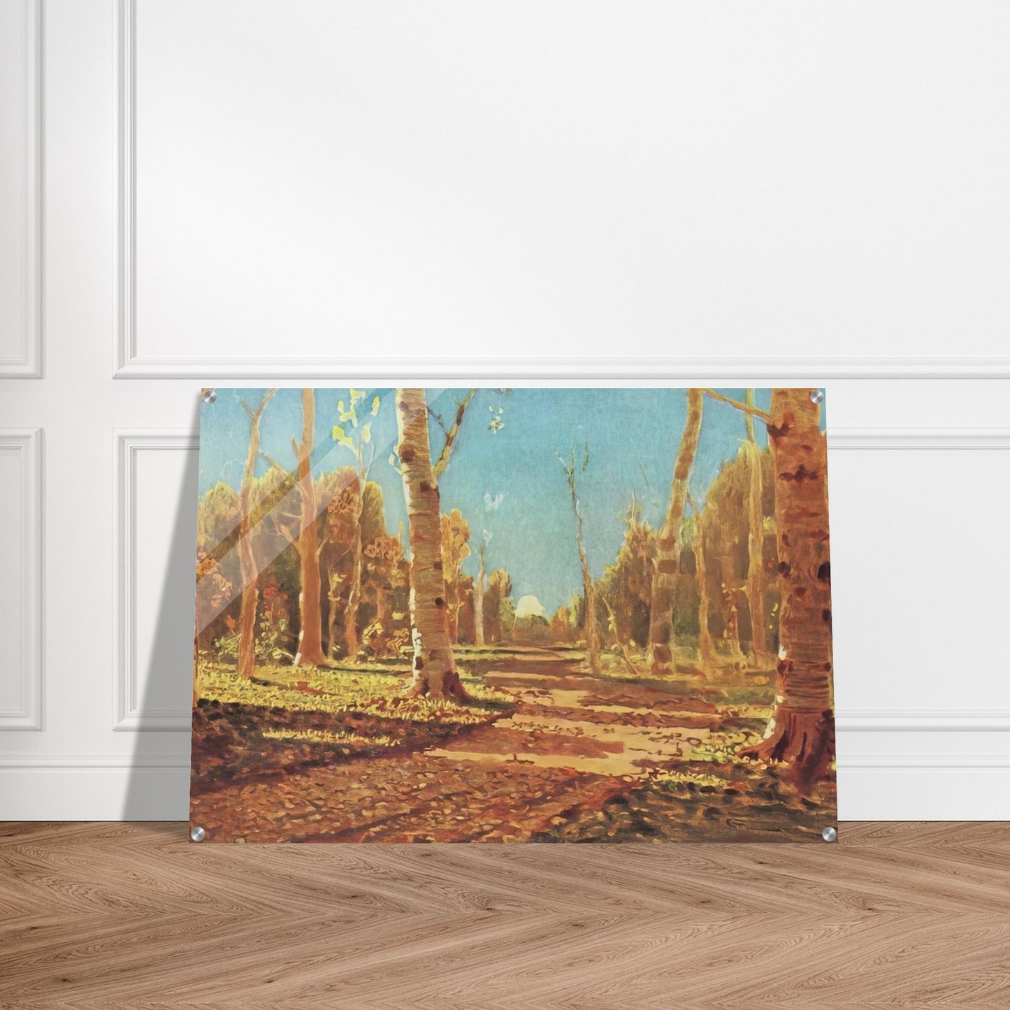 A Birch Grove - Arkhyp Kuindzhi Acrylic Print - 70x100 cm / 28x40″ inches | Arkhyp Kuindzhi Wall Art | Arkhyp Kuindzhi Prints