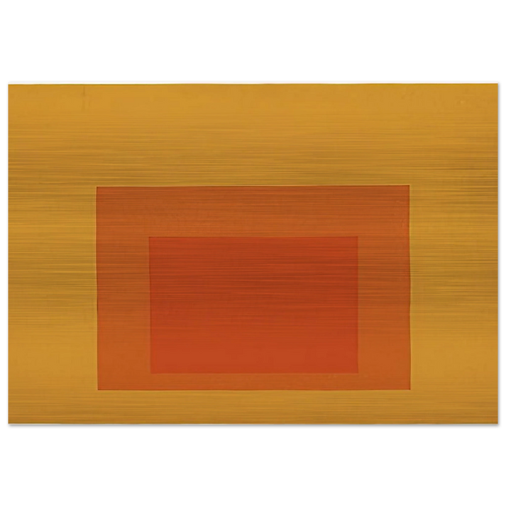 HOMAGE TO THE SQUARE 1967 - Josef Albers Brushed Aluminum Print - 70x100 cm / 28x40 inches | Josef Albers Aluminum Print | Josef Albers Prints