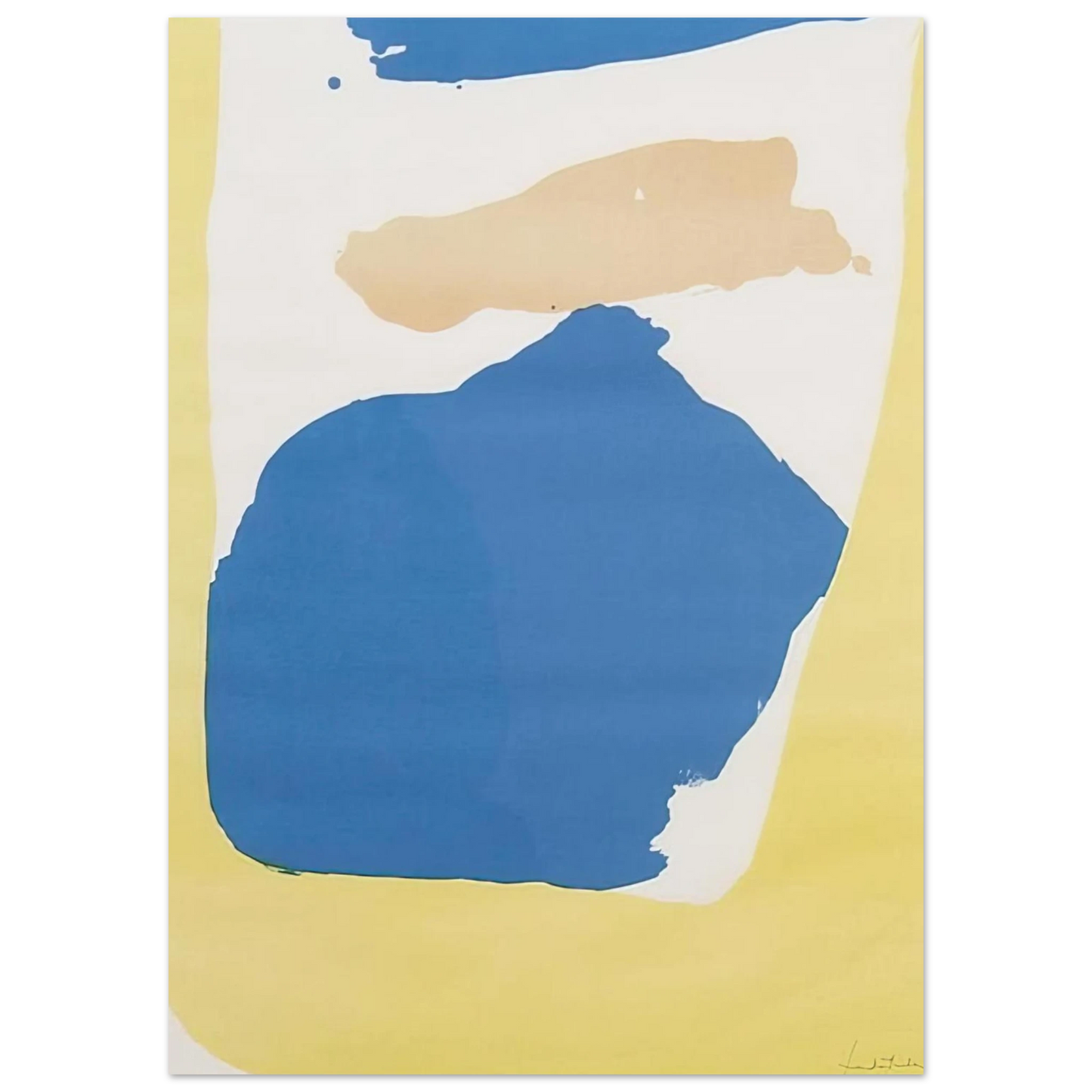 Helen Frankenthaler - Frankenthaler Preview - 1965 Wall art - 20x25 cm / 8x10 Inches - Premium Wooden Framed Poster With Fine Art Paper - Black frame