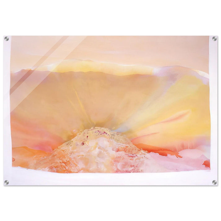 Eye Of The Pyramid Version I - 1988 - Ronnie Landfield Acrylic Print - 70x100 cm / 28x40″ inches