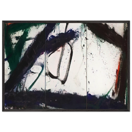 Frozen Summer - 1966 - Norman Bluhm Framed Art Print – Black Wooden Frame - Default Title - -Framed Art Print