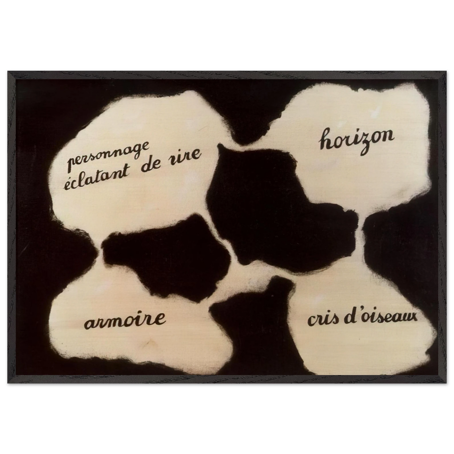 THE LIVING MIRROR 1929 - Rene Magritte Framed Art Print – Black Wooden Frame - Default Title - -Framed Art Print