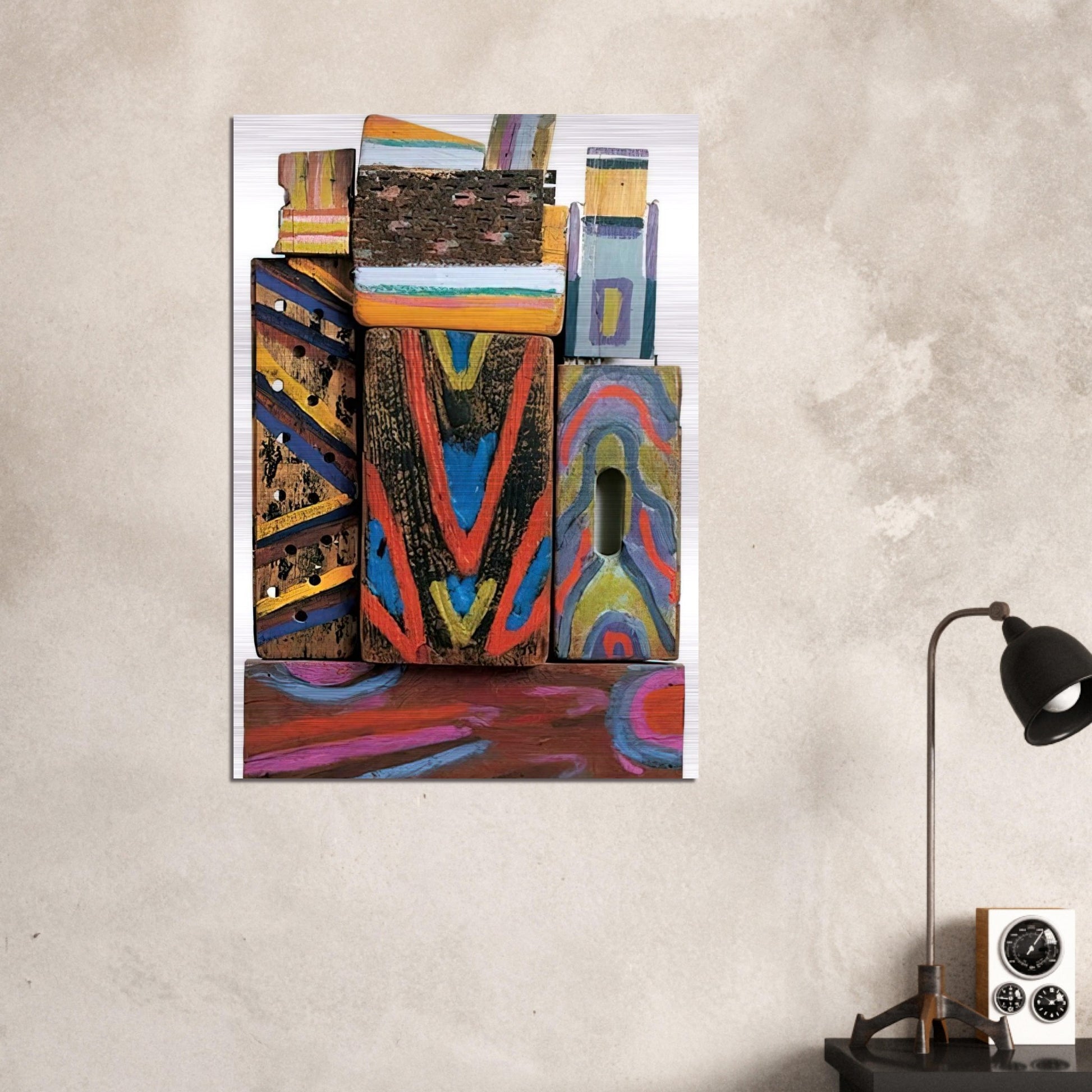 Totem Materia-R - 1980 - Betty Parsons Brushed Aluminum Print - 70x100 cm / 28x40 inches | Betty Parsons Aluminum Print | Betty Parsons Prints