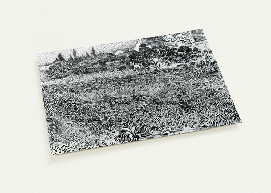 Garden with Flowers By Vincent van Gogh Pack of 10 Post Cards | Vincent van Gogh Post Cards | A6 (10.5 x 14.8 cm) - 4.1 x 5.8 inches