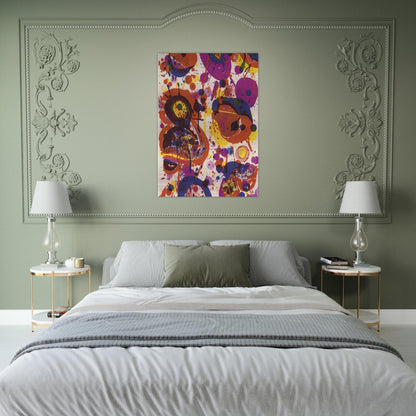 Untitled  from Pasadena Box   Lembark L57  - Sam Francis Brushed Aluminum Print - 70x100 cm / 28x40 inches | Sam Francis Aluminum Print | Sam Francis Prints