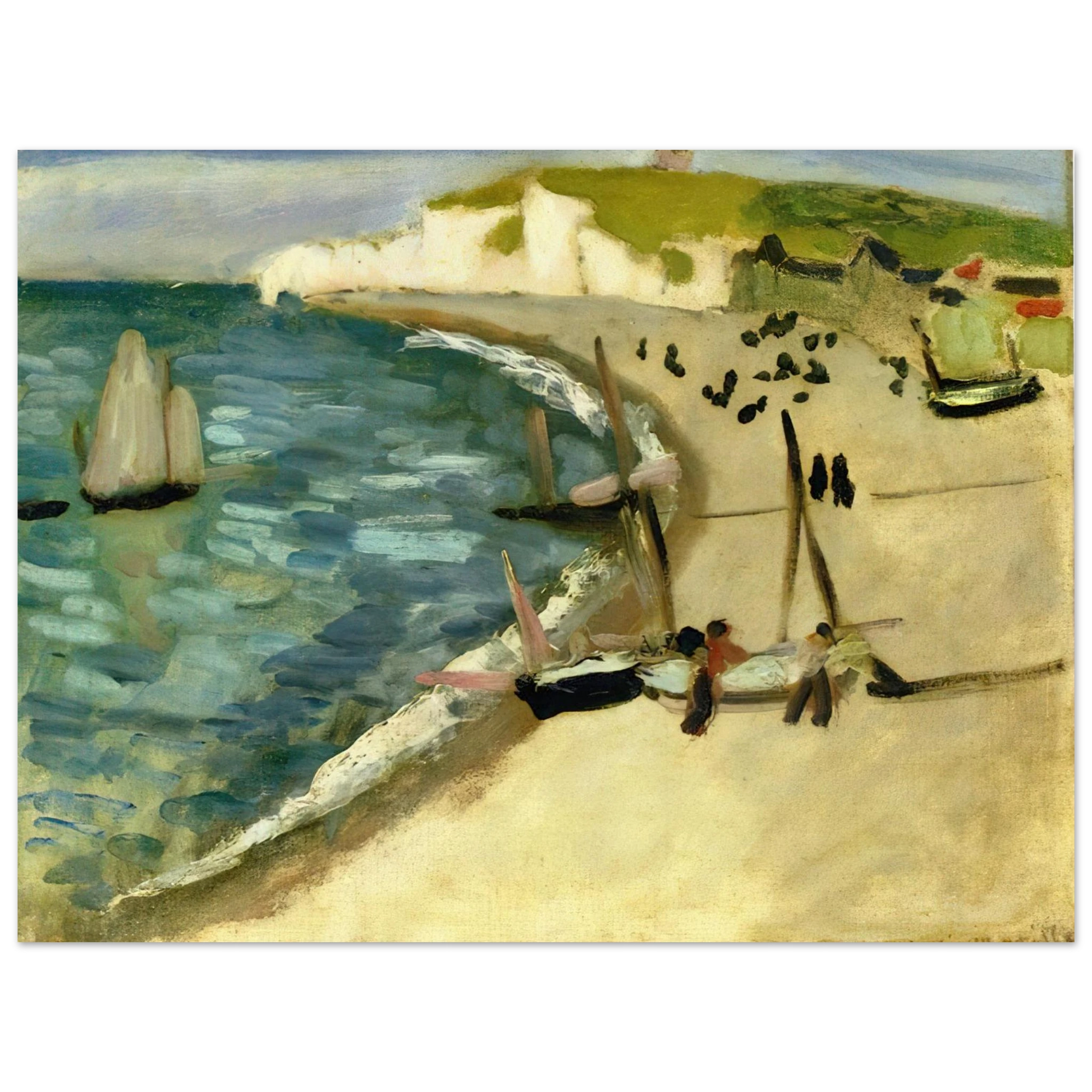 Henri Matisse - AHT AMONT CLIFFS AT ETRETAT 1920 Fine Art Poster - Default Title