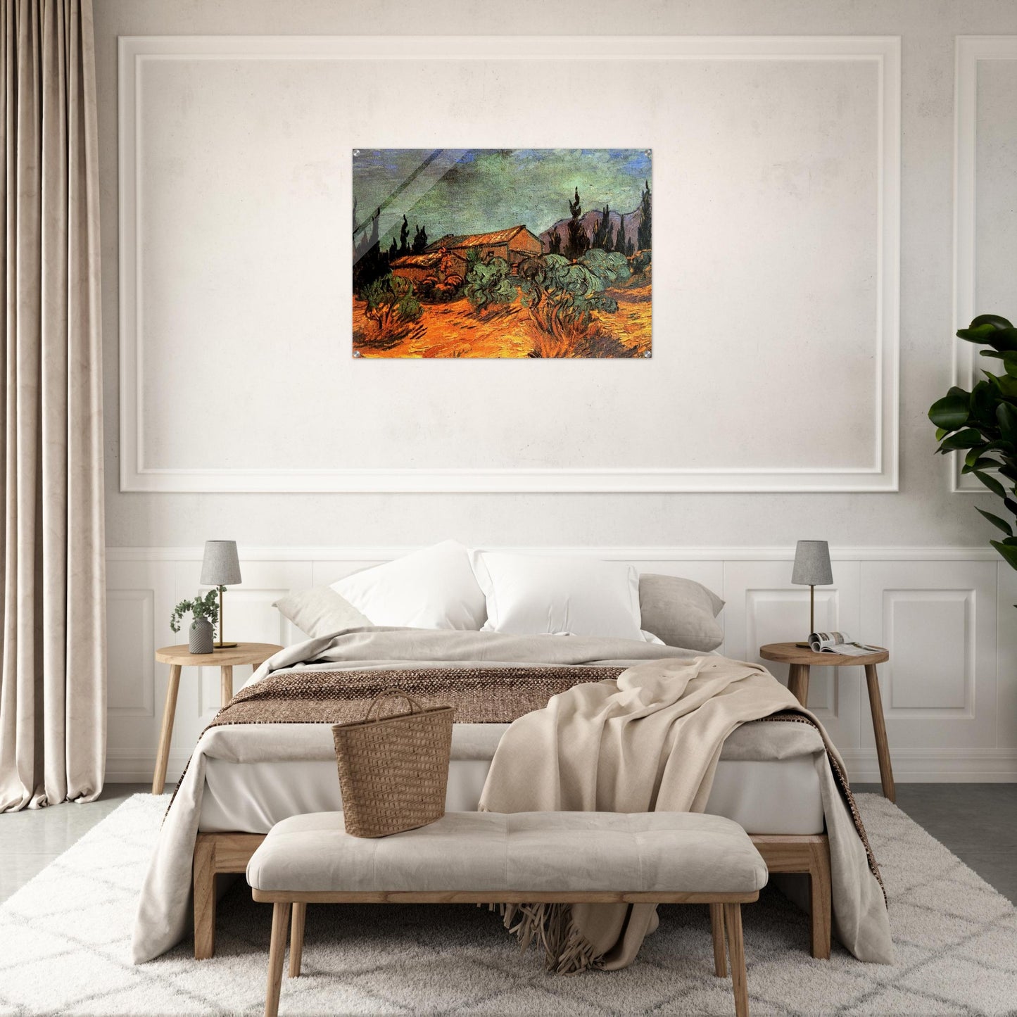 Wooden Sheds - Vincent van Gogh Acrylic Print - 70x100 cm / 28x40″ inches | Vincent van Gogh Wall Art | Vincent van Gogh Prints