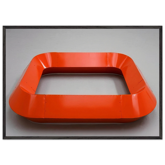 Untitled July 6 1964 - 1964 - Donald Judd 70x100 cm / 28x40 inches Framed Art Print – Black Wooden Frame