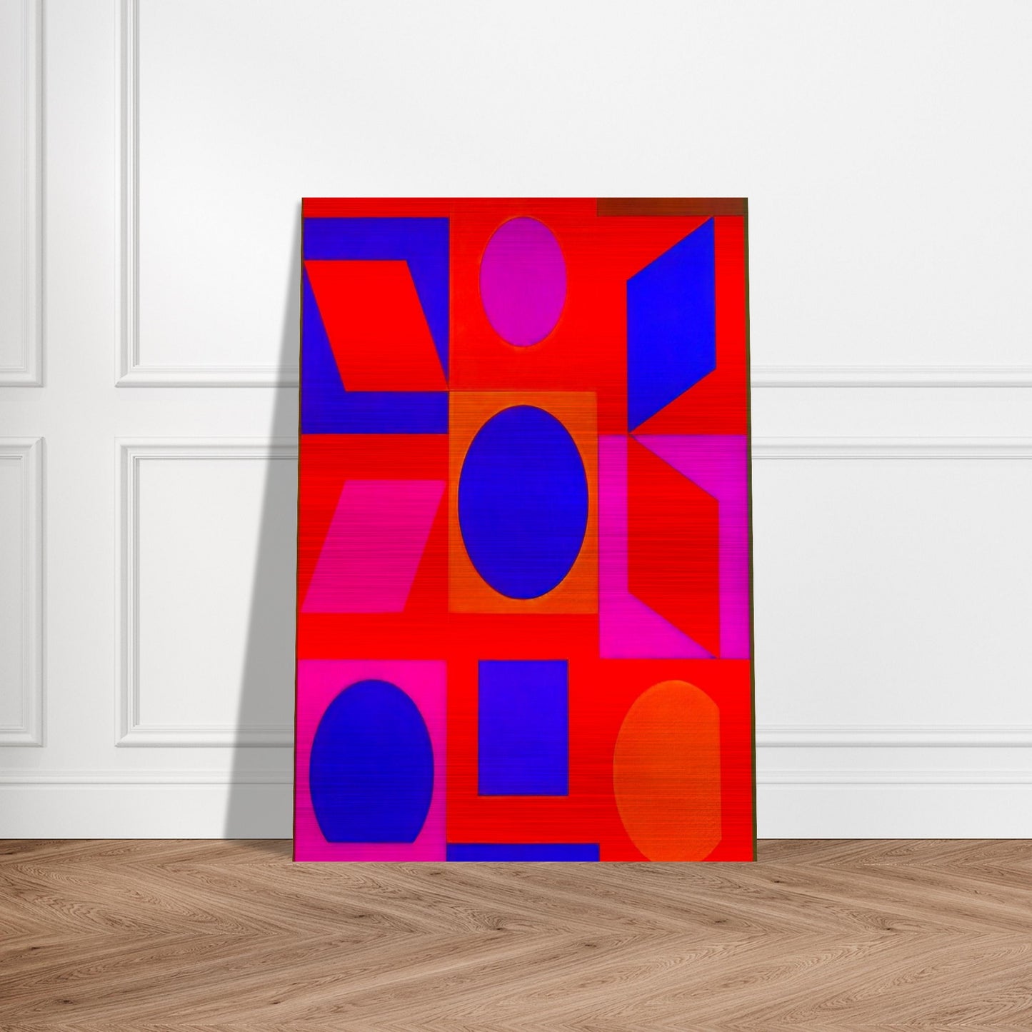 Alphabet VR - 1960 - Victor Vasarely Brushed Aluminum Print - 70x100 cm / 28x40 inches | Victor Vasarely Aluminum Print | Victor Vasarely Prints