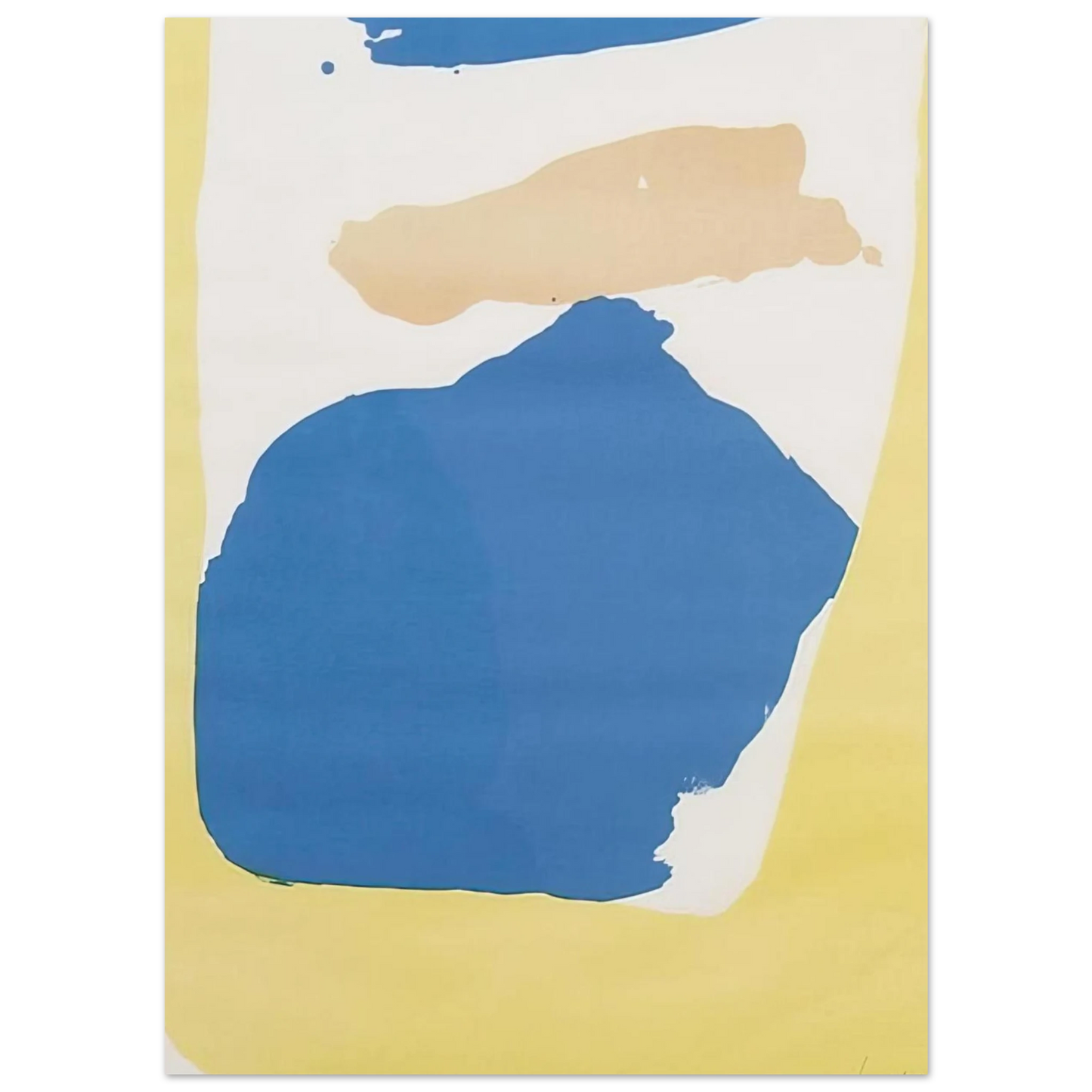 Helen Frankenthaler - Frankenthaler Preview - 1965 Wall art - 20x25 cm / 8x10 Inches - Premium Wooden Framed Poster With Fine Art Paper - Wood frame