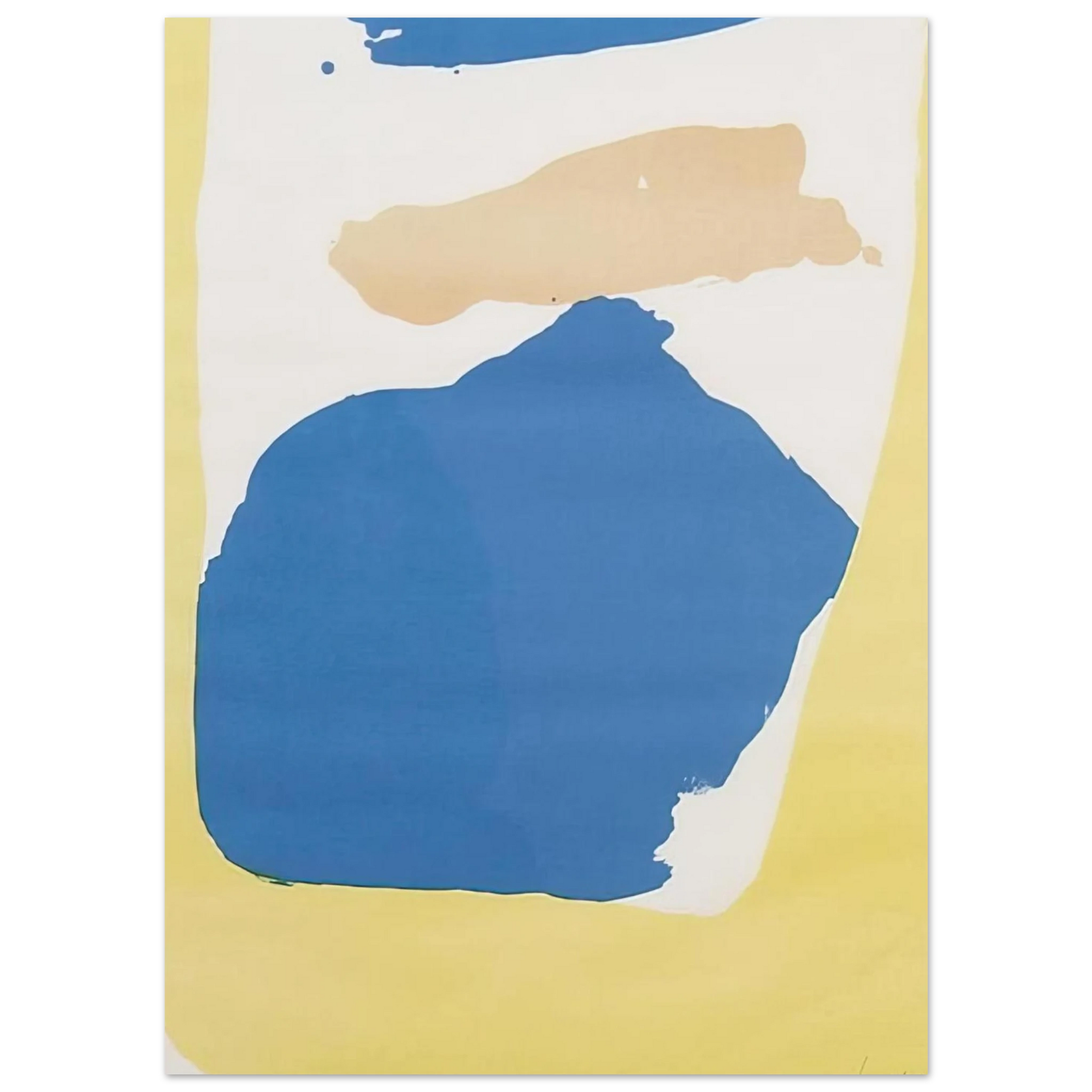 Helen Frankenthaler - Frankenthaler Preview - 1965 Wall art - 20x25 cm / 8x10 Inches - Premium Wooden Framed Poster With Fine Art Paper - Wood frame