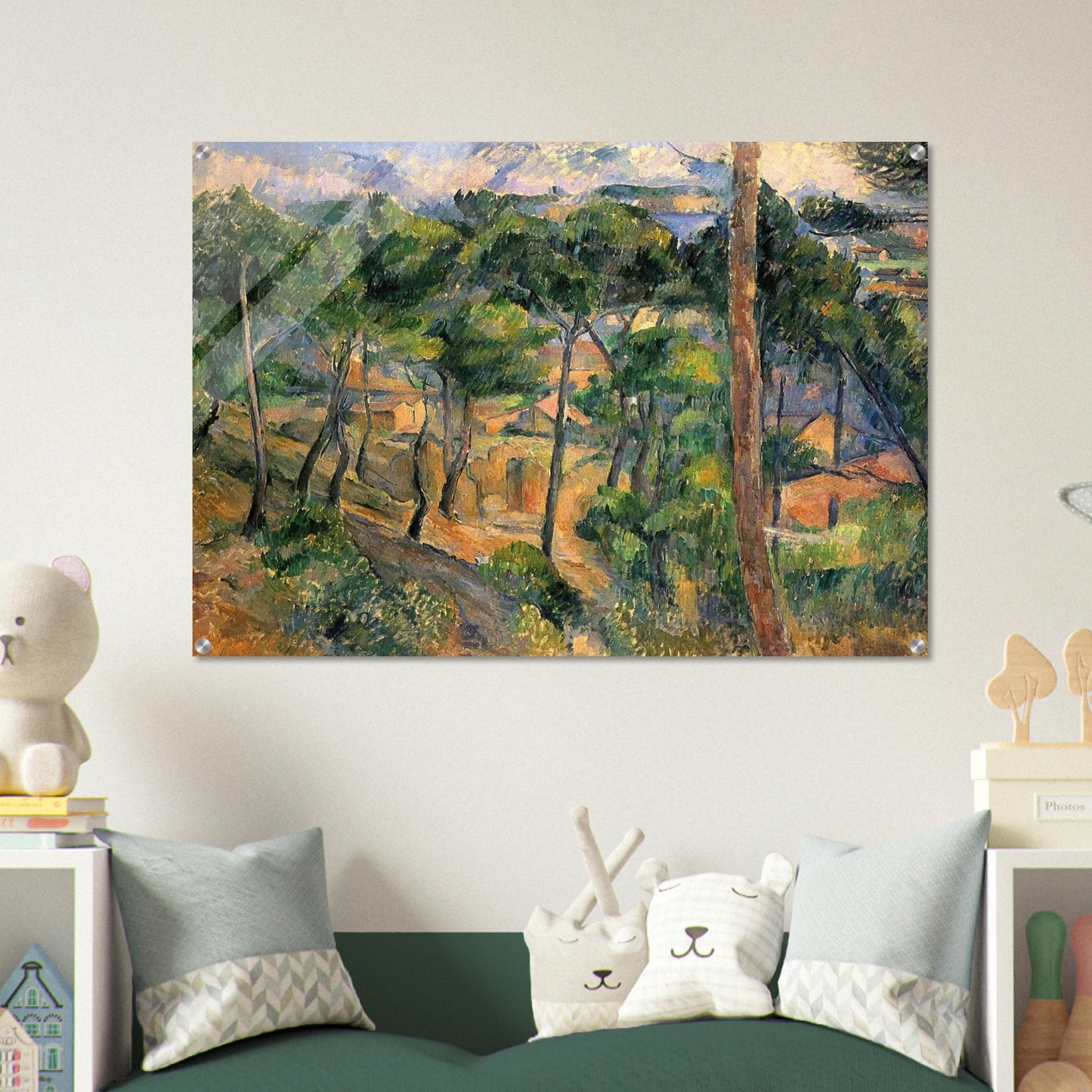 L'Estaque View Through The Pines - Paul Cézanne Acrylic Print - 70x100 cm / 28x40″ inches