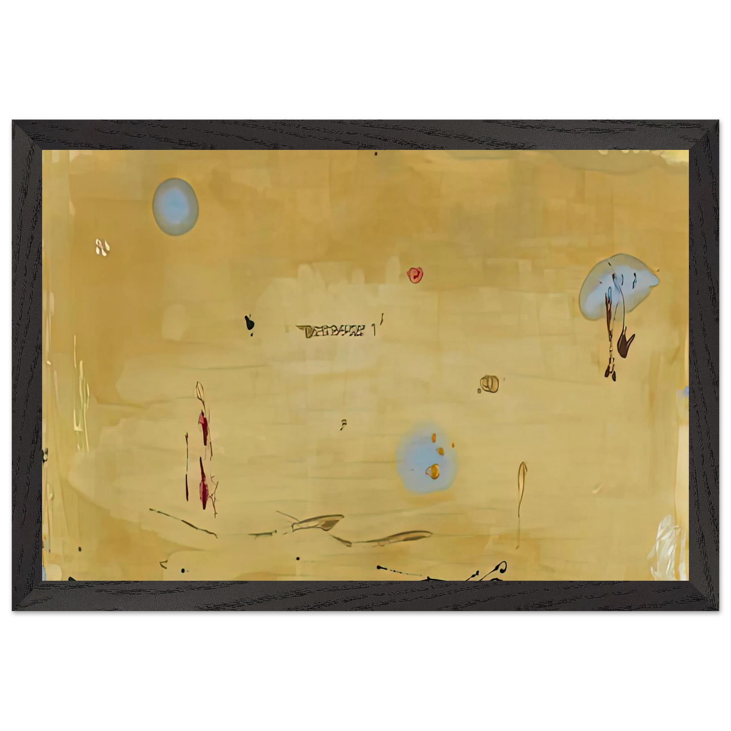 Helen Frankenthaler - Brother Angel, 1983- Wall Art - 60x80 cm / 24x32 inches - Premium Wooden Framed Poster With Fine Art Paper - Wood frame