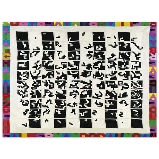 Alighiero Boetti - ALTERNANDO DA UNO A CENTO E VICEVERSA 1977 Fine Art Poster - Default Title