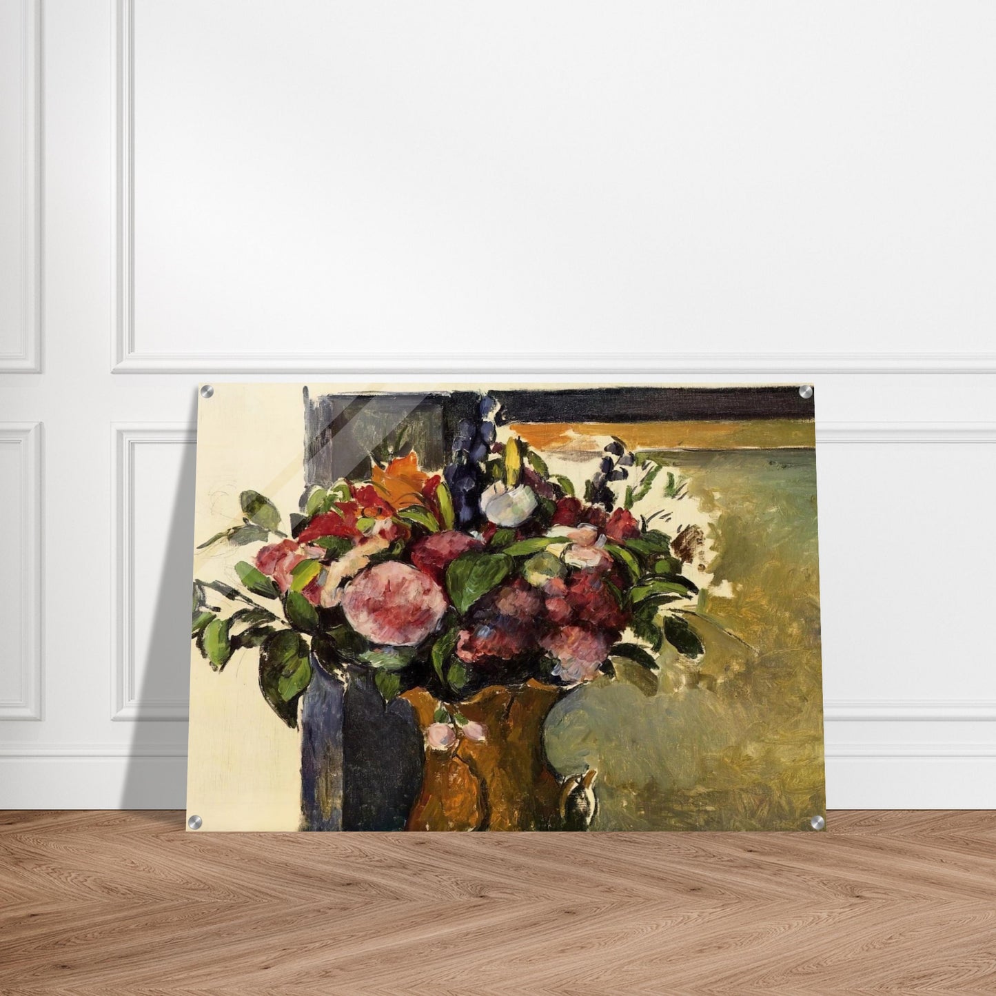 Flowers in a Vase - Paul Cézanne Acrylic Print - 70x100 cm / 28x40″ inches