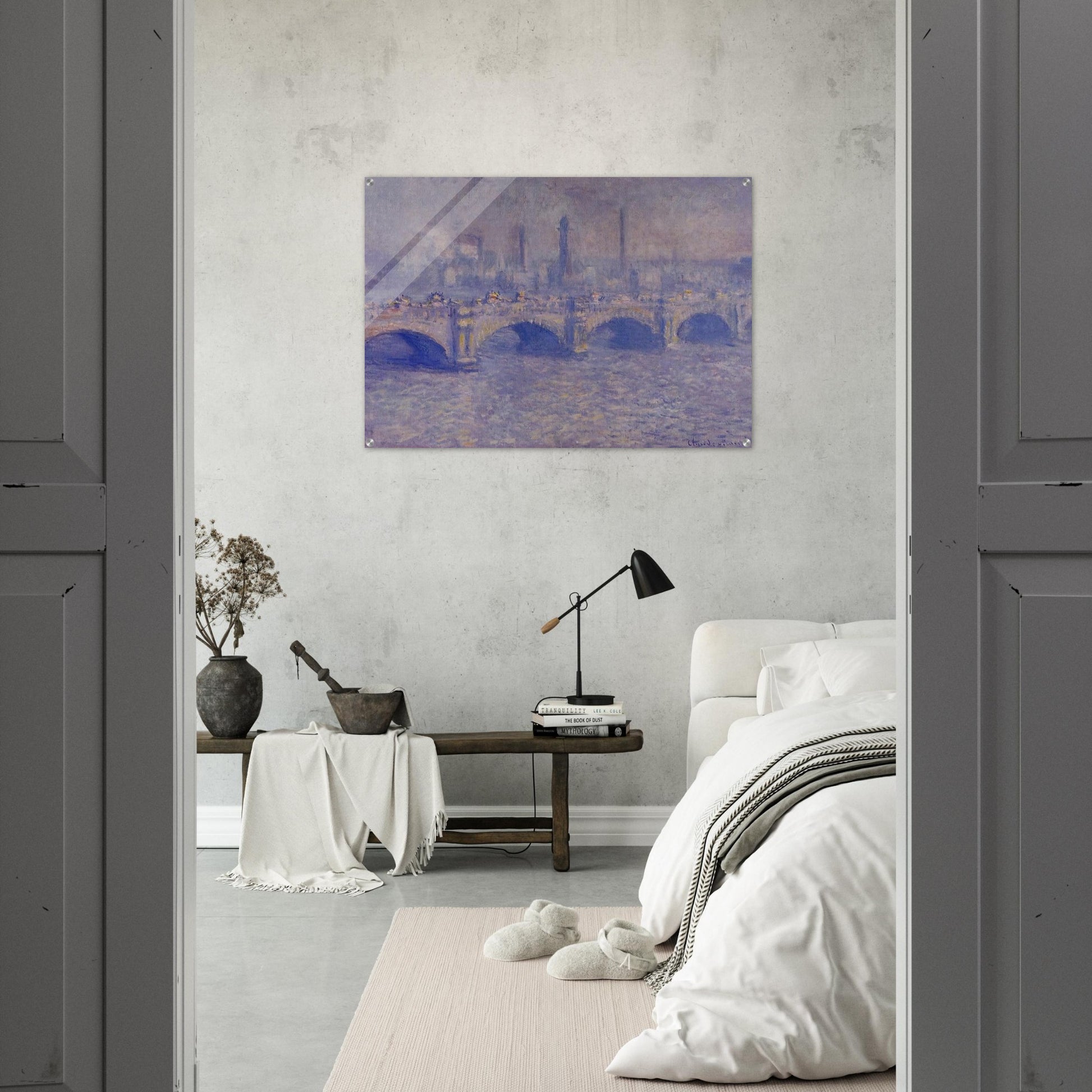 Waterloo Bridge, Sunlight Effect - claude monet Acrylic Print - 70x100 cm / 28x40″ inches