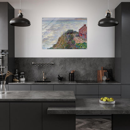 Fisherman`s House in Petit-Ailly - claude monet Acrylic Print - 70x100 cm / 28x40″ inches