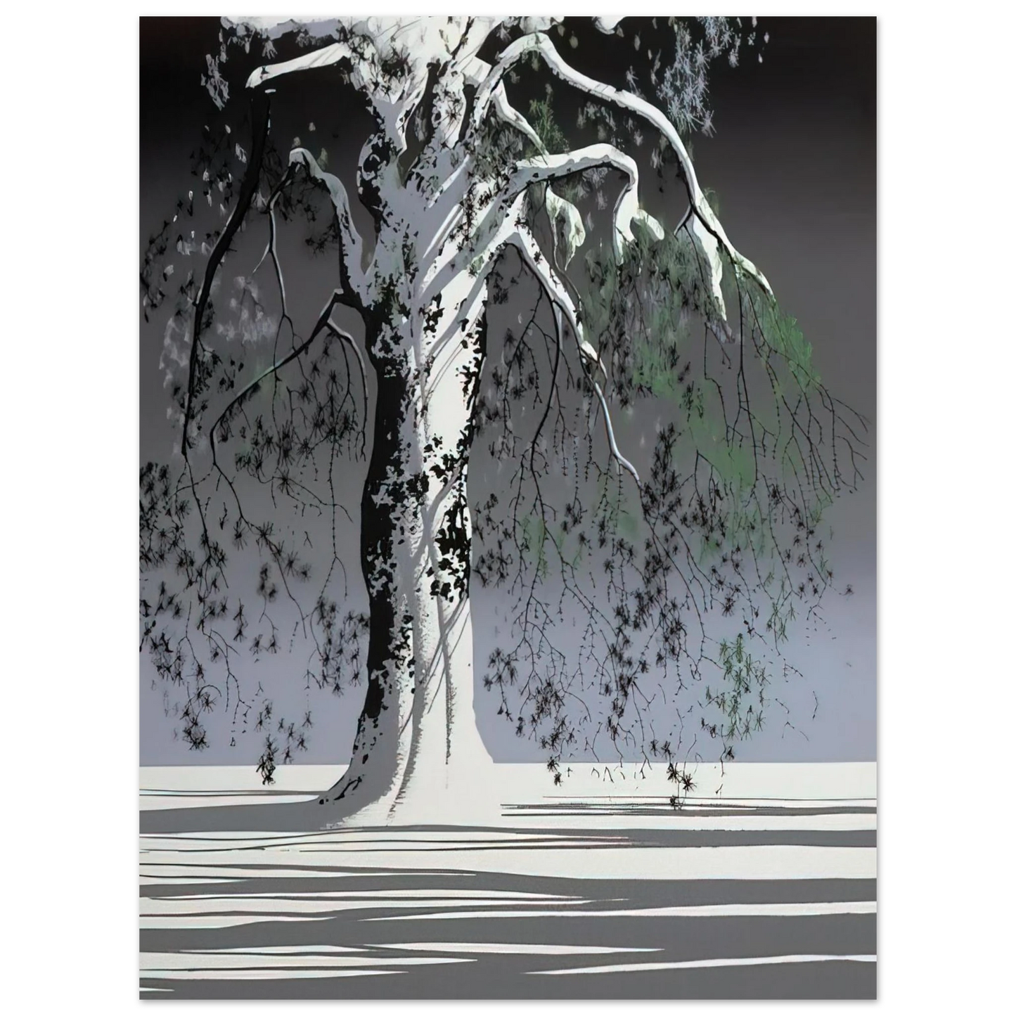 Eyvind Earle - Fir Tree In Snow Fine Art Poster - Default Title