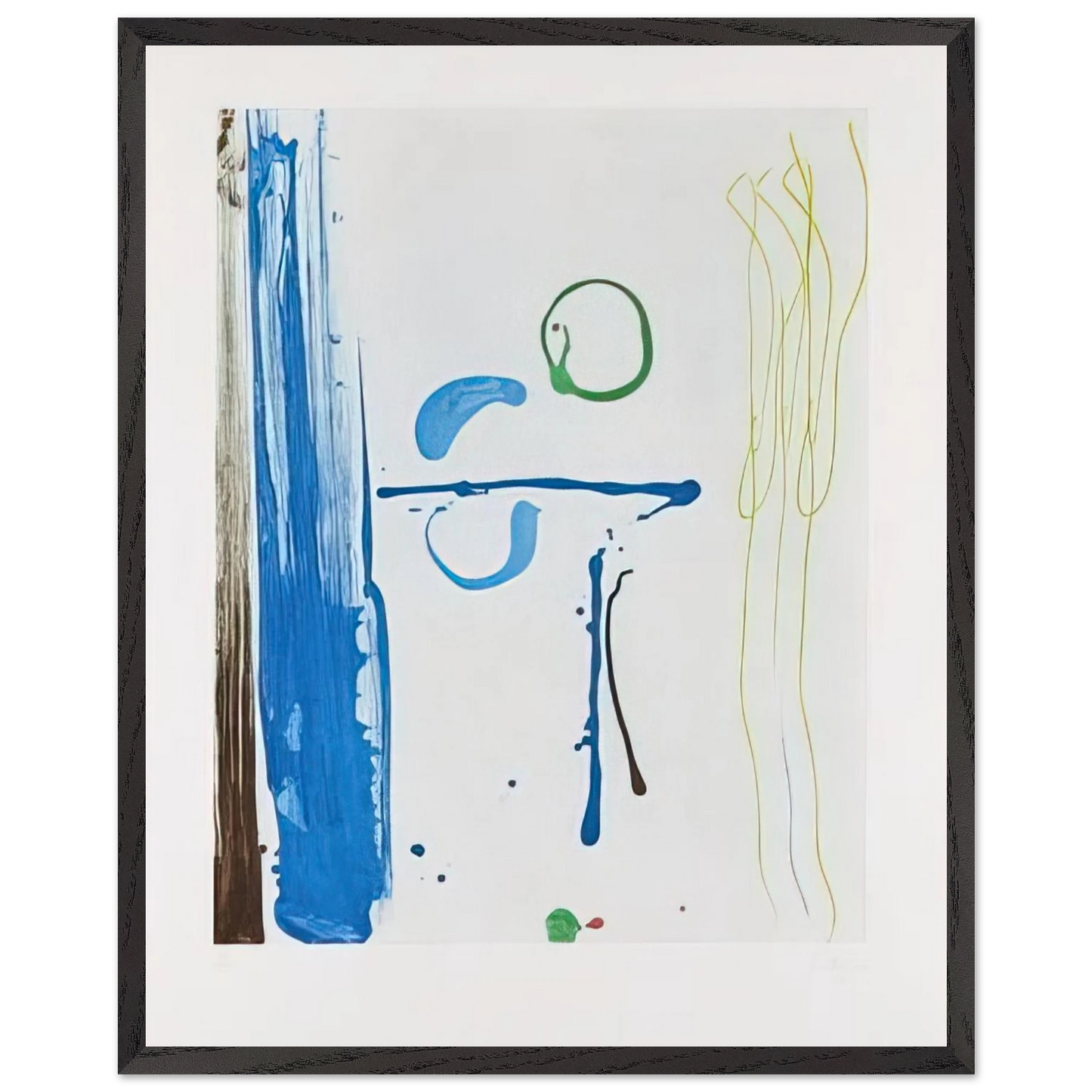 Helen Frankenthaler - Sunshine After Rain - 1987 Wall art - 60x90 cm / 24x36 inches - Premium Wooden Framed Poster With Fine Art Paper - Black frame