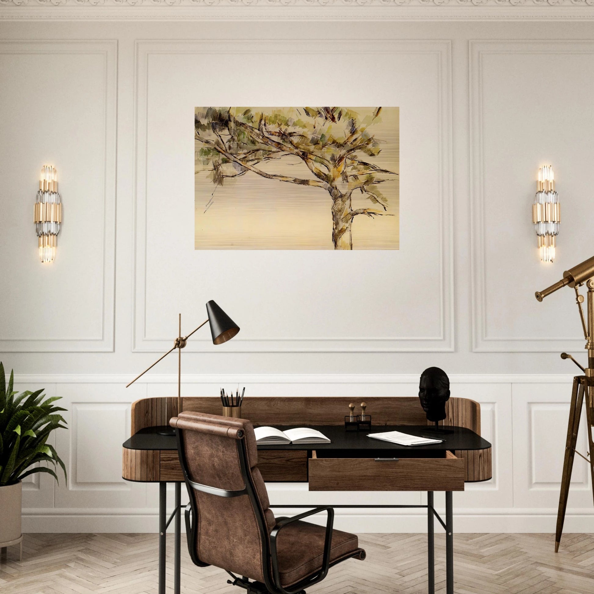 Large Pine - Paul Cézanne Brushed Aluminum Print - 70x100 cm / 28x40 inches | Paul Cézanne Aluminum Print | Paul Cézanne Prints