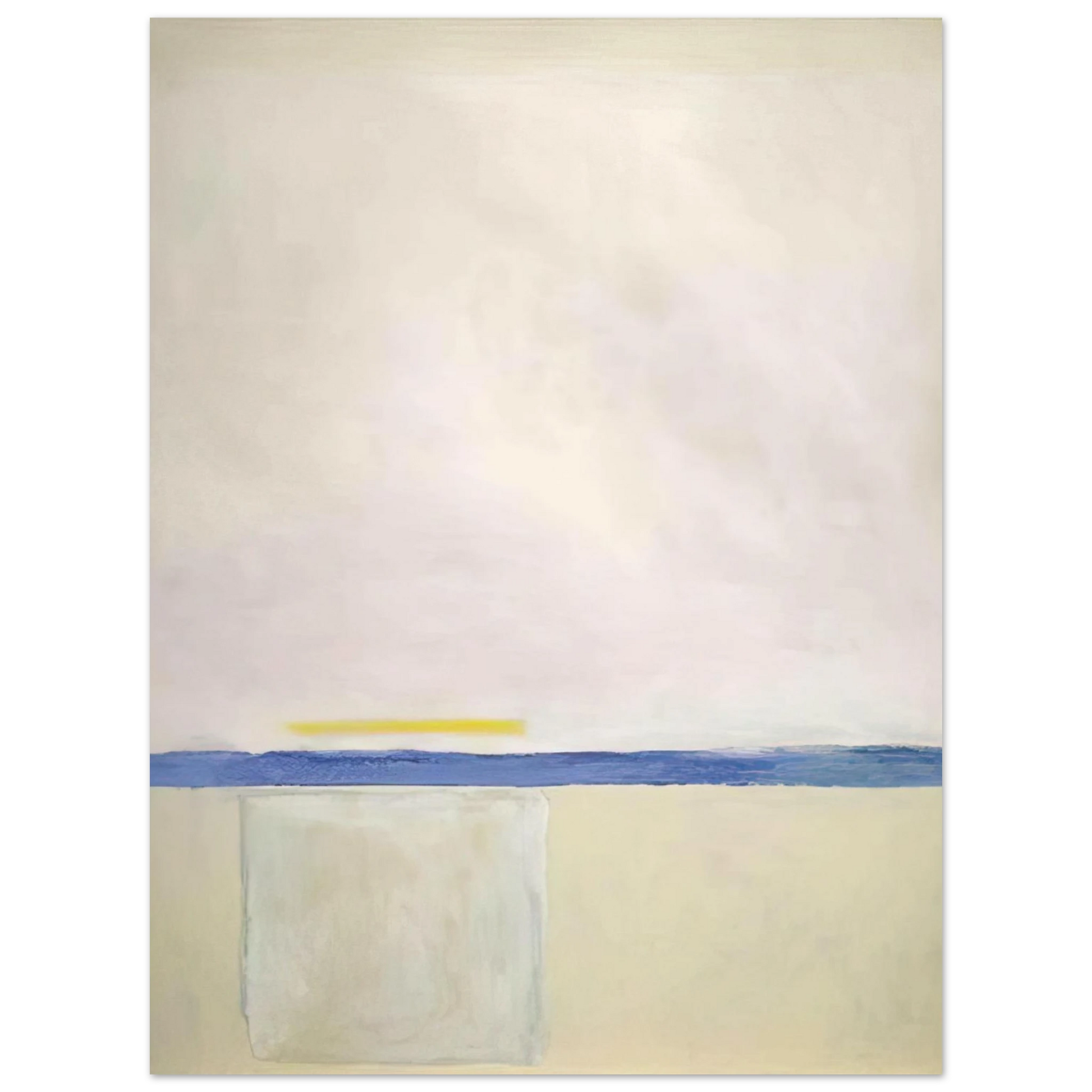 Theodoros Stamos - Low White Sun Box - 1965 Fine Art Poster - Default Title