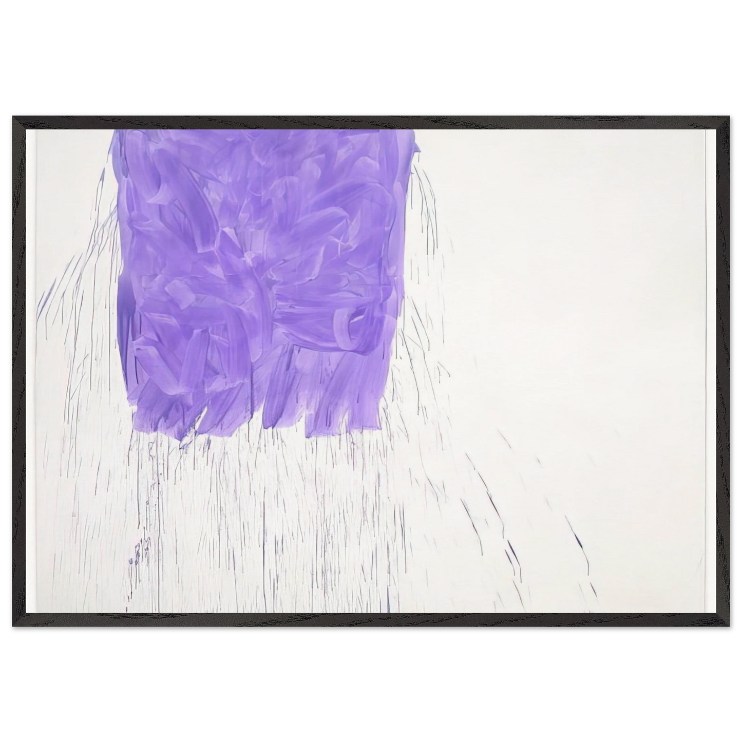 Violet - 1997 - Michel Majerus Framed Art Print – Black Wooden Frame - Default Title - -Framed Art Print