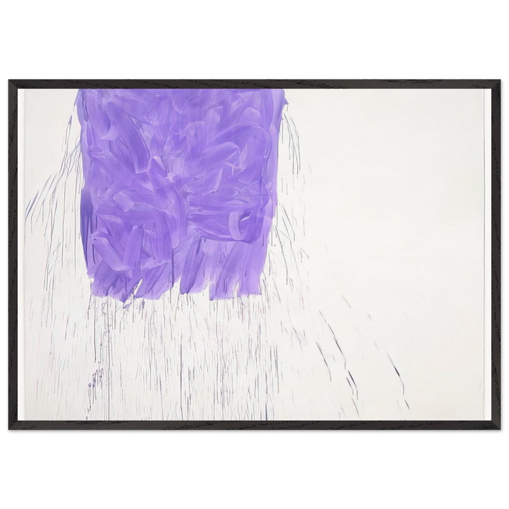 Violet - 1997 - Michel Majerus 70x100 cm / 28x40 inches Framed Art Print – Black Wooden Frame