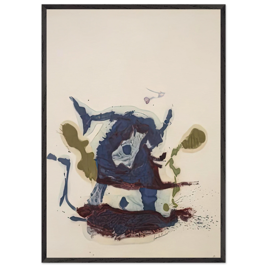 Vessel 1961- - Helen Frankenthaler Framed Art Print – Black Wooden Frame - Default Title - -Framed Art Print