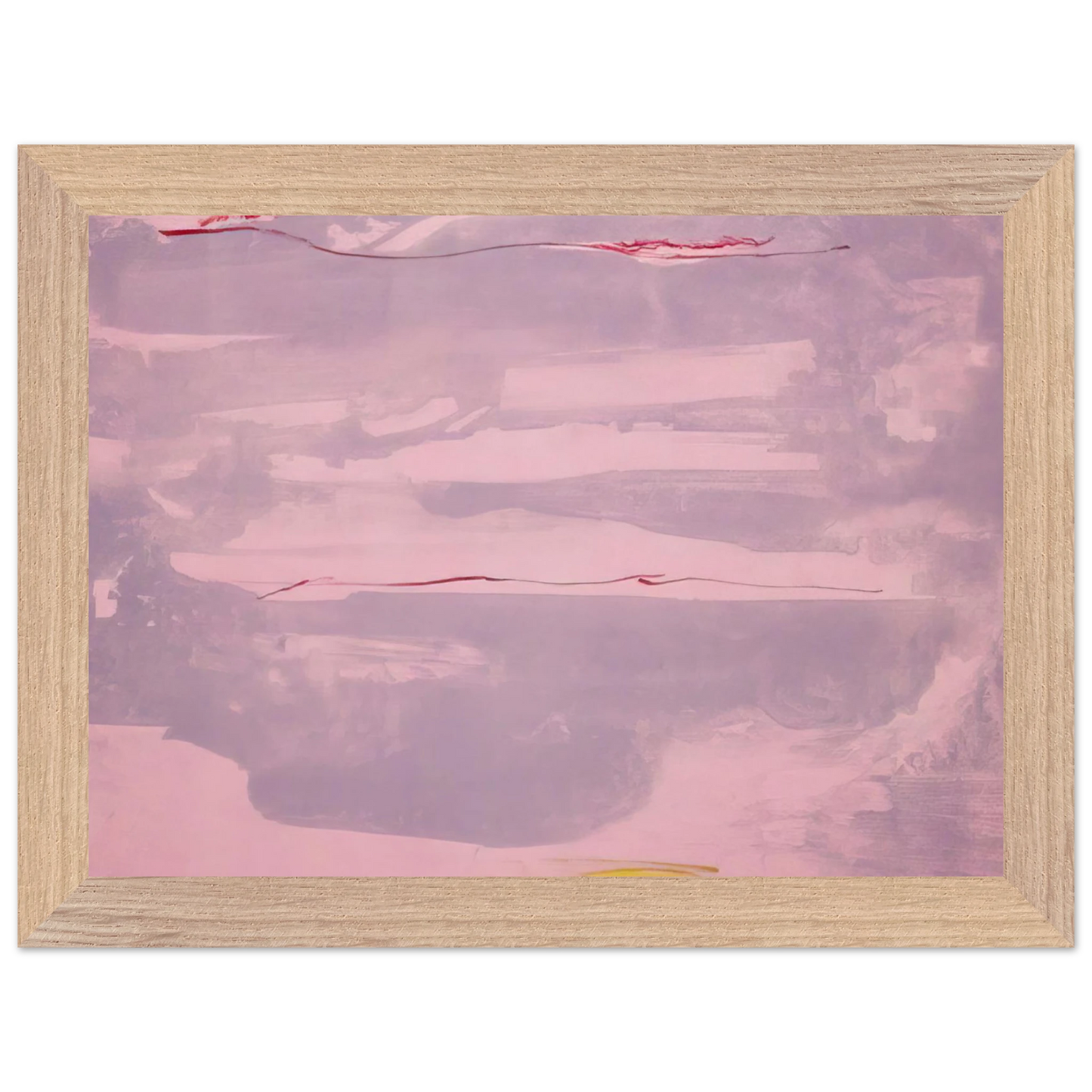 Helen Frankenthaler - Dream Walk - 1977 Wall art - 21x29.7 cm / 8x12" - Premium Wooden Framed Poster With Fine Art Paper - White frame
