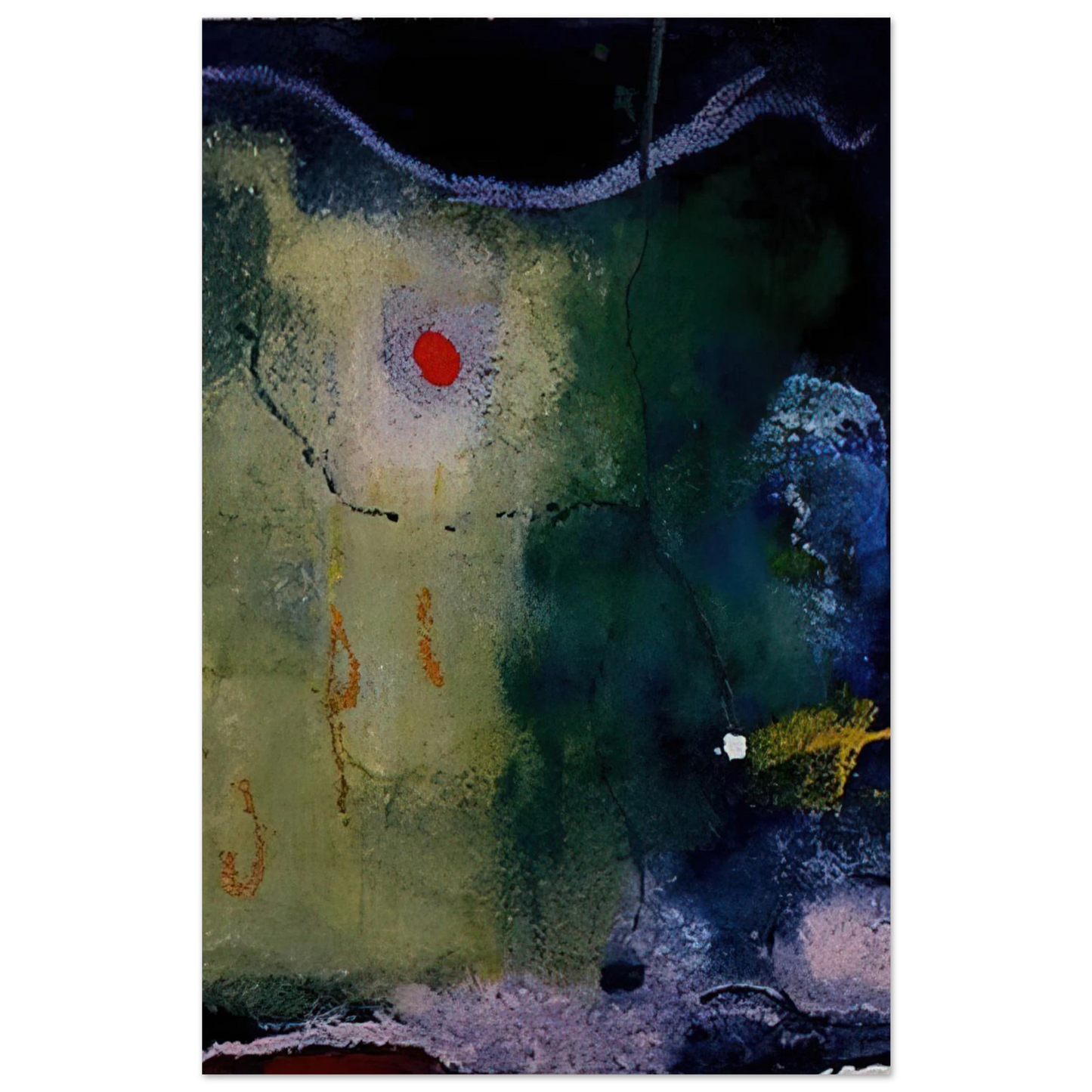 Helen Frankenthaler - The Other Side of the Moon - 1995 Wall art - 60x80 cm / 24x32 inches - Fine Art Poster - -
