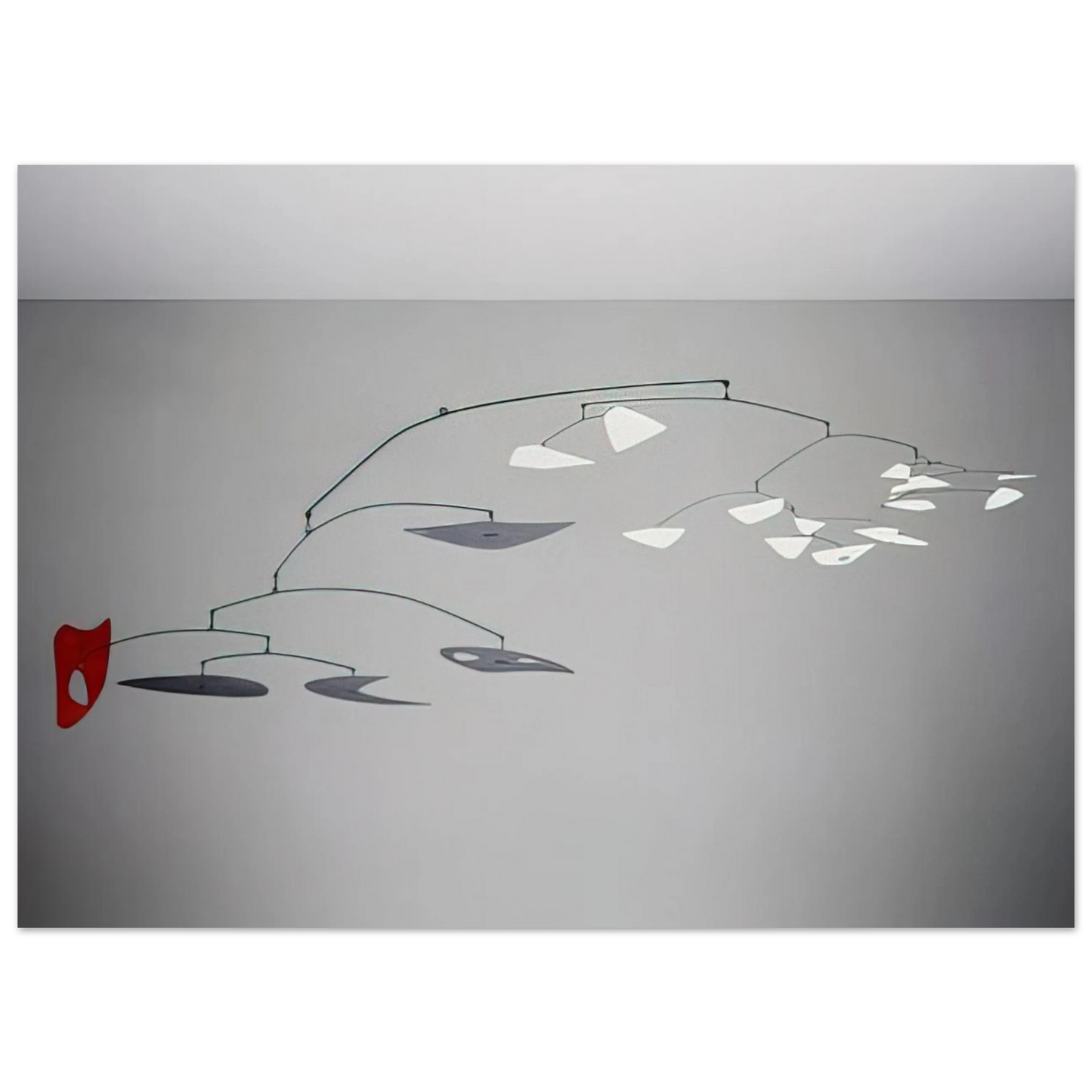 Alexander Calder - 1 RED 4 BLACK PLUS X WHITE 1947 Fine Art Poster - 75x100 cm / 30x40 inches