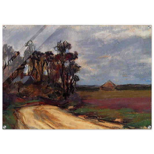 The Road and the House - claude monet Acrylic Print - 70x100 cm / 28x40″ inches | claude monet Wall Art | claude monet Prints