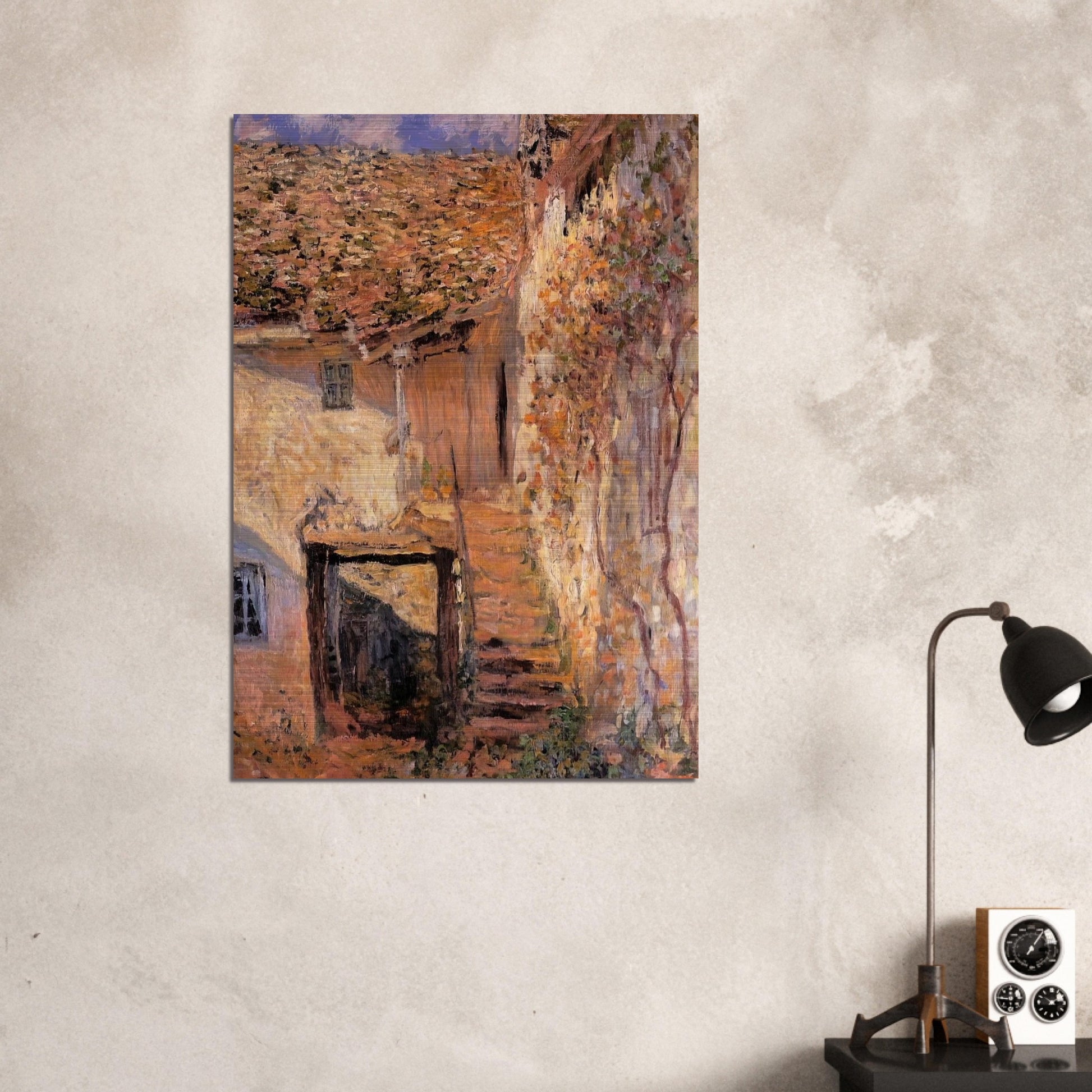The Steps - claude monet Brushed Aluminum Print - 70x100 cm / 28x40 inches | claude monet Aluminum Print | claude monet Prints