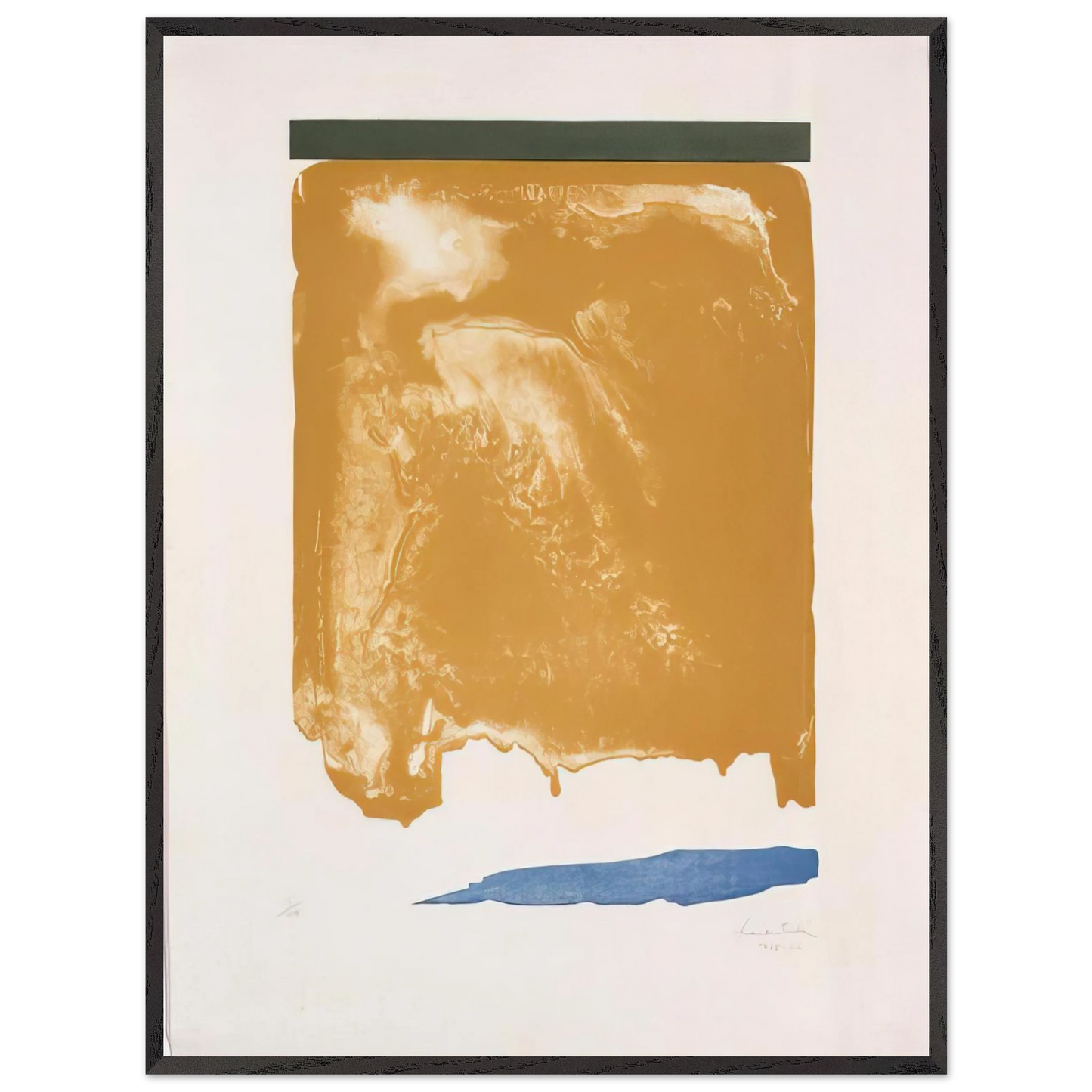 Helen Frankenthaler - Persian Garden - 1966 Wall art - 30x40 cm / 12x16 inches - Premium Wooden Framed Poster With Fine Art Paper - Wood frame