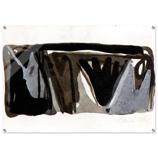 Grise nuit - 1975 - Bram van Velde Acrylic Print - 70x100 cm / 28x40″ inches