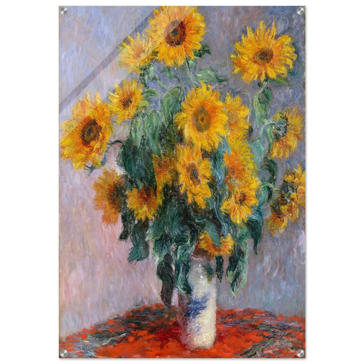 Bouquet of Sunflowers - claude monet Acrylic Print - 70x100 cm / 28x40″ inches