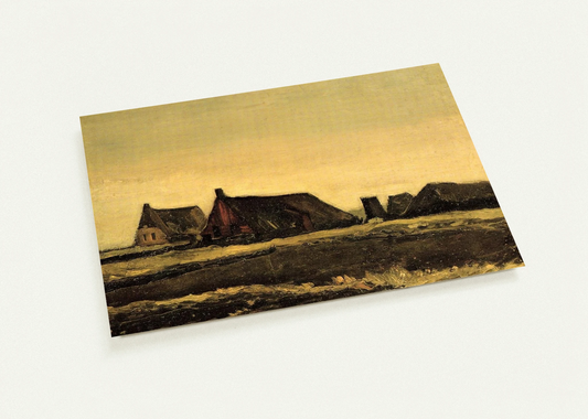 Cottages By Vincent van Gogh Pack of 10 Post Cards | Vincent van Gogh Post Cards | A6 (10.5 x 14.8 cm) - 4.1 x 5.8 inches