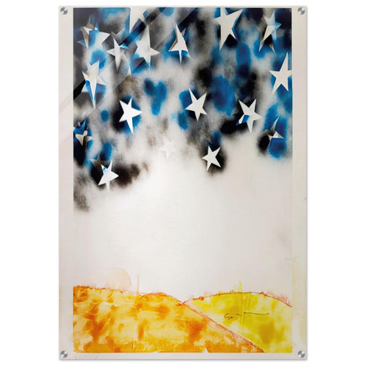 Le Stelle - Pop Art - Mario Schifano Acrylic Print - 70x100 cm / 28x40″ inches | Mario Schifano Wall Art | Mario Schifano Prints