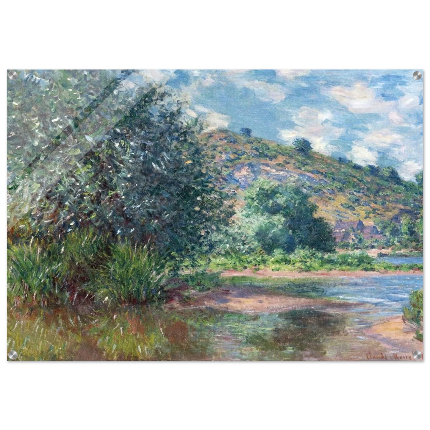 Landscape at Port-Villez - claude monet Acrylic Print - 70x100 cm / 28x40″ inches