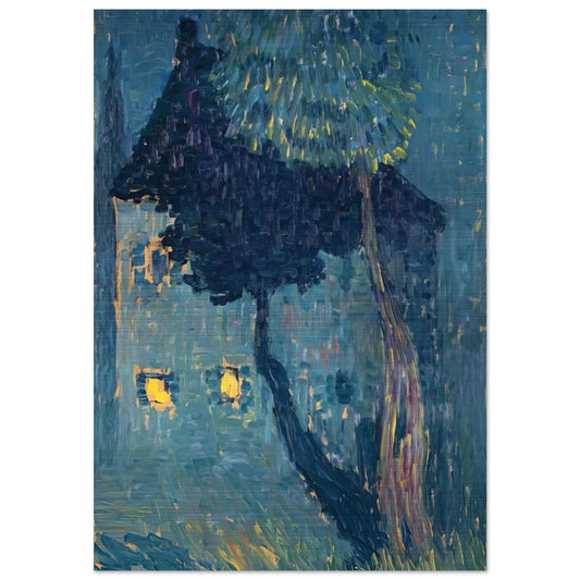 COTTAGE IN THE WOODS 1903 - Alexej von Jawlensky Brushed Aluminum Print - 70x100 cm / 28x40 inches | Alexej von Jawlensky Aluminum Print | Alexej von Jawlensky Prints