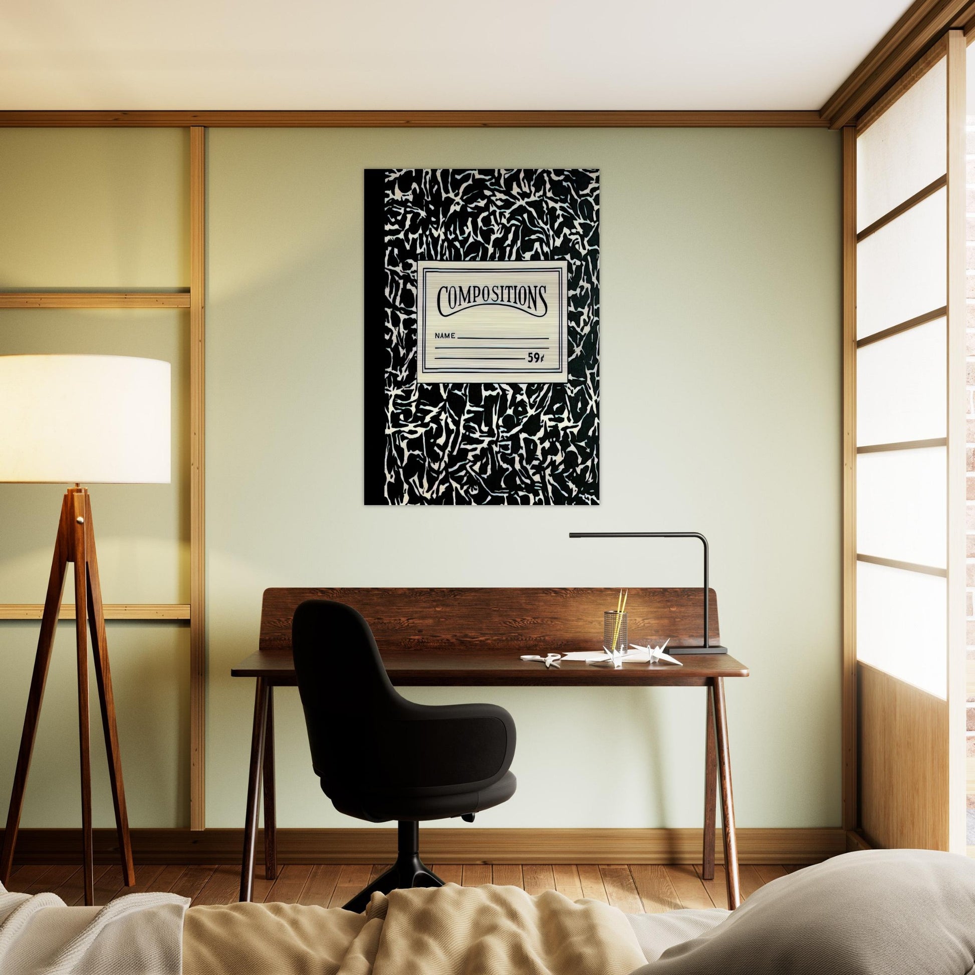 COMPOSITIONS II 1964 - Roy Lichtenstein Brushed Aluminum Print - 70x100 cm / 28x40 inches | Roy Lichtenstein Aluminum Print | Roy Lichtenstein Prints